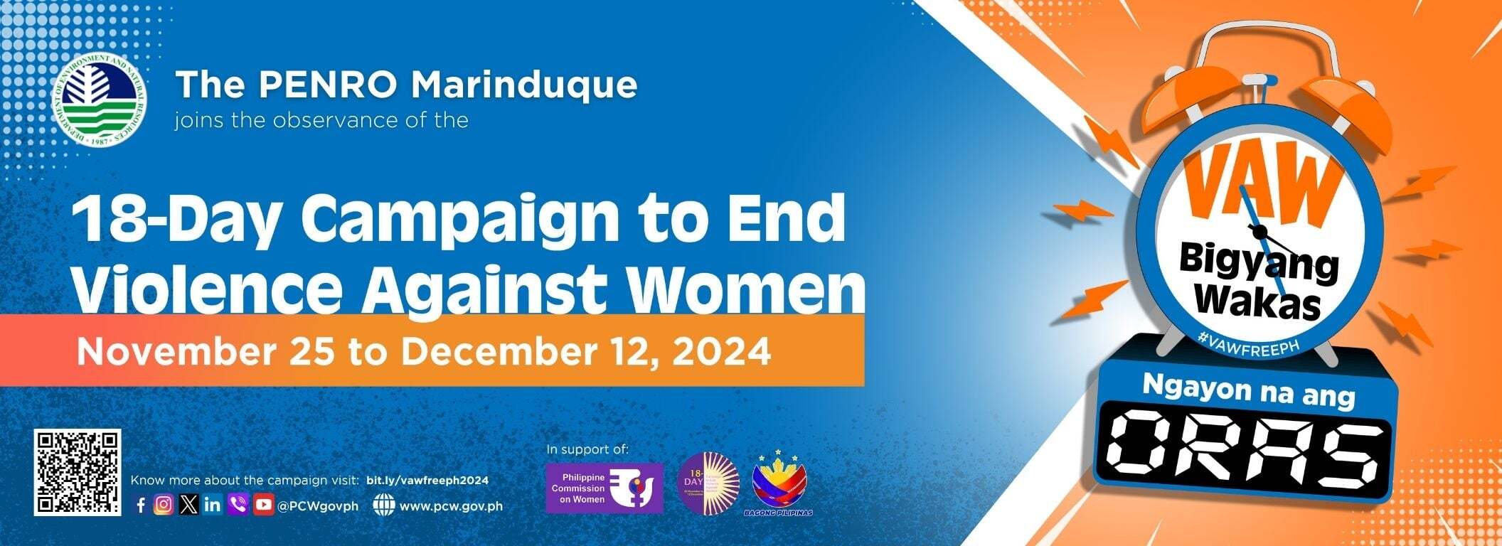 Banner 2024 18-day Campaign to End VAW